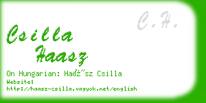 csilla haasz business card